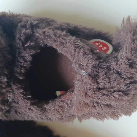 Build a bear brown monkey slippers shoes toddler size Small 10-11 - Picture 5 of 8